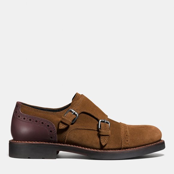 Coach Bleecker Double Monk Shoe- Men's size 7 - Picture 1 of 7